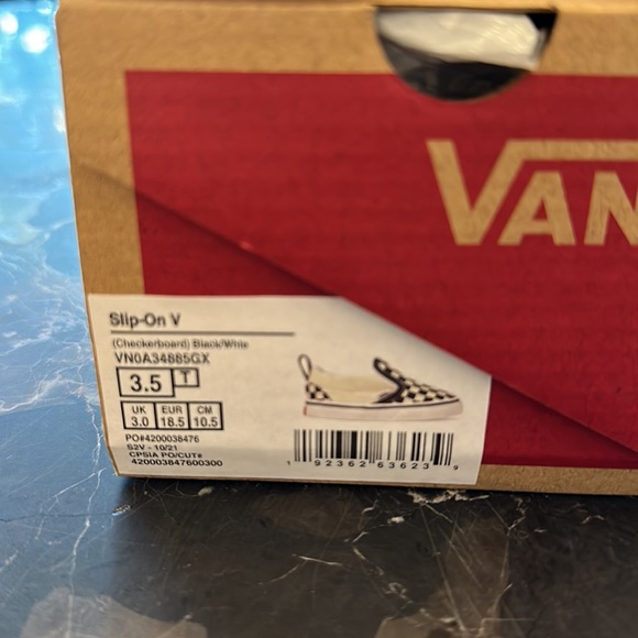 Vans Toddler Slip On V Checkerboard Shoe - Picture 4 of 4